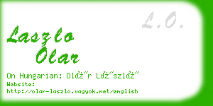 laszlo olar business card